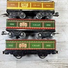 Marx Prewar O Gauge Litho Tin Freight Car Lot Guernsey Milk Rock Island