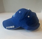 Ford Hat Cap Royal Blue Oval Script Embroidered Logo Hook   Loop Adjustable
