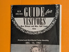 Vintage 1961 New Orleans Guide For Visitors French Quarter Map Christmas Pinup