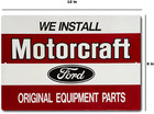 Motorcraft Tin Metal Sign Auto Parts Garage Motorsports Racing Mechanic