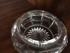Antique Cut Crystal Dresser Vanity Jar 4-5 8  Wide X 2-1 8  H   No Lid  c 