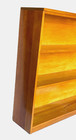 Antique Handmade Maple Finish Solid Wood 3 Shelf Bookcase  Vintage - Rare  
