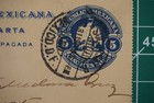 1900 Mexico 5c Blue Postal Stationery Tarjeta Carta Reply Cds Mexico City Used