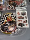 Hot Wheels Birthday Banner Cake   Cupcake Toppers Foil Balloon Tapestry