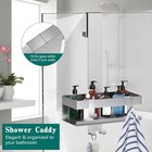 Over The Door Shower Caddy  304 Stainless Steel Hanging Metallic Silver 