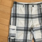 Billabong Men s Plaid Cargo Board Shorts Cotton White black gray Button Pockets