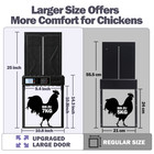 Extra Large Automatic Chicken Coop Door Battery Operated With Timer   Led Screen