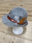 Samuel Adams Oktoberfest German Bavarian Alpine Hat Trachten Felt Grey Feathers