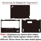 Pre_cut Laptop Skin Film Cover For Thinkpad X1 Yoga Gen 8 7 6 5 4th 2019 2023