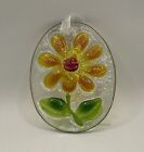 3 Flower Sun Catchers With Ribbons To Hang Floral Ornaments Window Glass 3  New