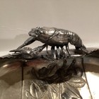 Silver Plate Lobster Bowl Dish 1890 4xg7 2352 Quadruple Plated Silver Plated