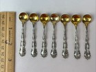 Set 7 Gorham Strasbourg Sterling Silver Salt Spoon Guided Bowl American 2 75   