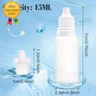50 Pack 15ml Plastic Dropper Bottle Empty Dropper Bottles Squeezable Liquid Drop