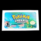 Pok  mon Holographic Replacement Label - Emerald Firered Leafgreen Ruby Sapphire