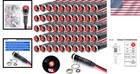 50 Count Red Led Indicator Light  8mm Metal   Rated  110v 120v