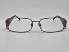 Versace Mod  1163-b 1013 Brown Rhinestone Eyeglasses Frame W  Flexhinge Italy