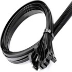 1000 Bulk 18  Black Cable Zip Ties Heavy Duty Uv Resistant Ul 6 6 Nylon