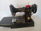 Lovely Singer Featherweight Sewing Machine 1957 221-1  Vintage works Many Extras