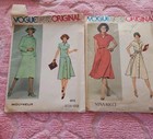 Lot Of 22 Vtg Vogue Sewing Patterns 12 Are Uncut  10 Are Cut  Various Designers 