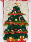 Vintage Latch Kit And Crochet Christmas Tree Wall Hanging