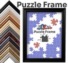 Black Puzzle Frame  75  Inch Wide - Handmade Solid Wood Picture Frames
