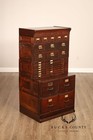Yawman   Erbe Antique Oak Multi-drawer File Cabinet