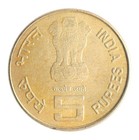 India 5 Rupees  2010  Km  378  Mint  Commemorative
