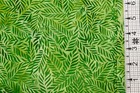 Yellow Green Leaves Batik Cotton Quilt Fabric  Fq