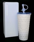 Starbucks China 2025 New Winter Snow 2 0 23oz Quilted Pattern Straw Cup Gift