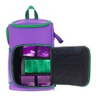Bcw Purple Tcg Spectrum Backpack Holds 7   9 Deck Deck Boxes Playmat Strap New