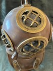 Vintage- Style Brass And Copper Mini Diving Helmet Replica 8  Tall