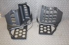 New Black Heel Guards Footrest Yamaha Banshee Left   Right Nerf Bars Plastics