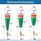 4pcs Weighted Fishing Bobbers Floats Popping Cork Floats For Saltwater Redfish