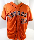 2013-19 Houston Astros  29 Game Used Orange Jersey Nameplate Removed 48 Dp25510