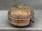 Antique Ottoman Turkish Tinned Copper Hammam Bath Handled Box Rare Estate Find