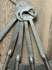 Vintage Antique The Graham Mfg Co  Padlock Lock Solid Barrel Key Blank Lot Of 5