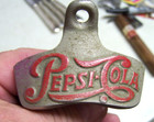 Vintage Pepsi Cola Starr X  Bottle Opener Wall Mount Stamped  47 Usa