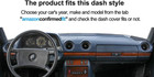Dash Cover Mat Custom Fit For Mercedes Benz W123 300d 300cd 300td 230 240d 280e 