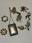Vintage Mixed Jewelry And Metal Purse From A Junk Drawer  Lot