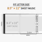 Sheet Music Folder  8 5    11 Music Binder  4 Page Expand  52 Pages Capacity  Wri