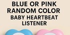 Blue Or Pink Baby Sound Amplifier - Prenatal Heartbeat Listener For Home Use   