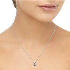 4 Ct Round Lab Created Diamond Pendant Necklace Solid 14k White Gold 18  Chain