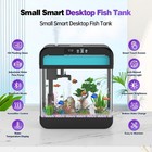 Fish Tank 2 2 Gallon Aquarium With Music Gallon  Smart Black 