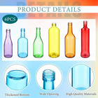 Colored Glass Bottles  Colorful Empty Wine Bottle  Decorative Glass  Garden