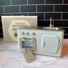 Maileg Miniature Metal Dollhouse Toy Kitchen Stove Sink Cream