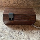 Vintage Copal Model 227 Woodgrain Flip Clock W Alarm 1970s - Nice Condition