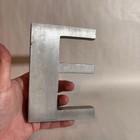 Vtg Art Deco Aluminum 3-d Advertising Sign Letter  e  Architectural Salvage 6   