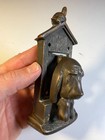 Antique Vintage Solid Brass Dog House Door Knocker Hound Dog Cat Bird Bassett