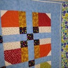 Hand Made New Baby Quilt Multicolor Patch Bright Colorful Snuggly Soft 100  Cott