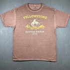 Yellowstone Dutton Ranch Graphic Tee Western Tv Show T-shirt Large